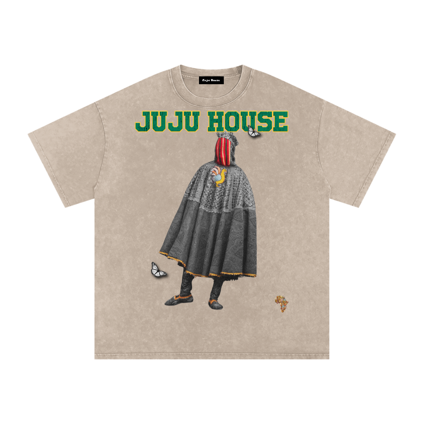 T-shirt oversize en coton délavé "EGUNGUN"