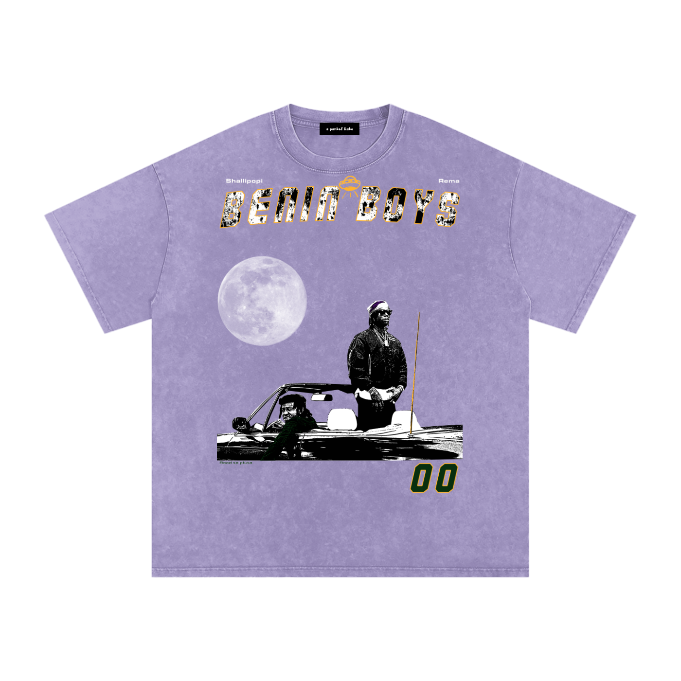 T-shirt oversize en coton délavé "BENIN BOYS"